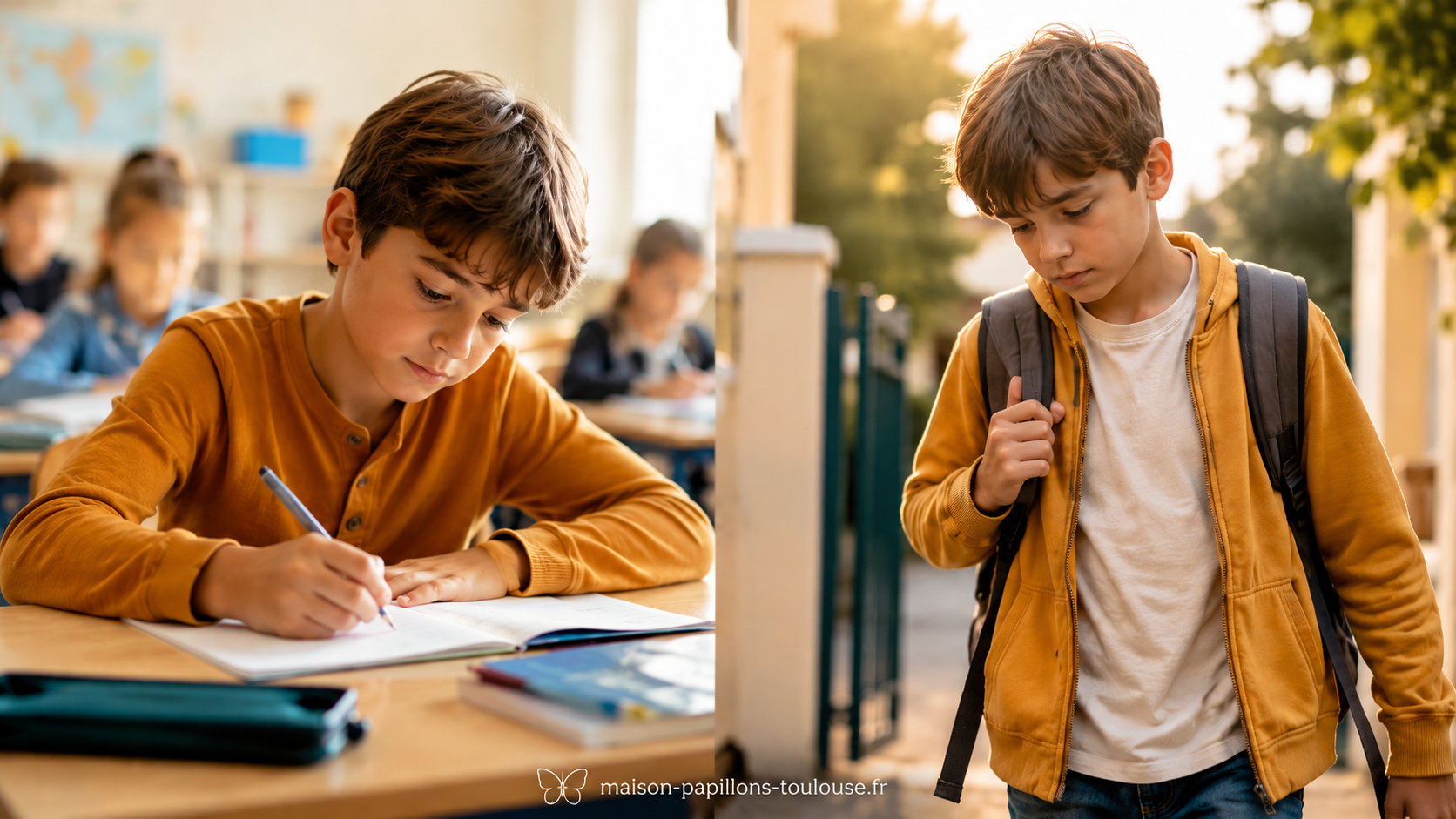 Fatigue scolaire chez un enfant après une journée d'école