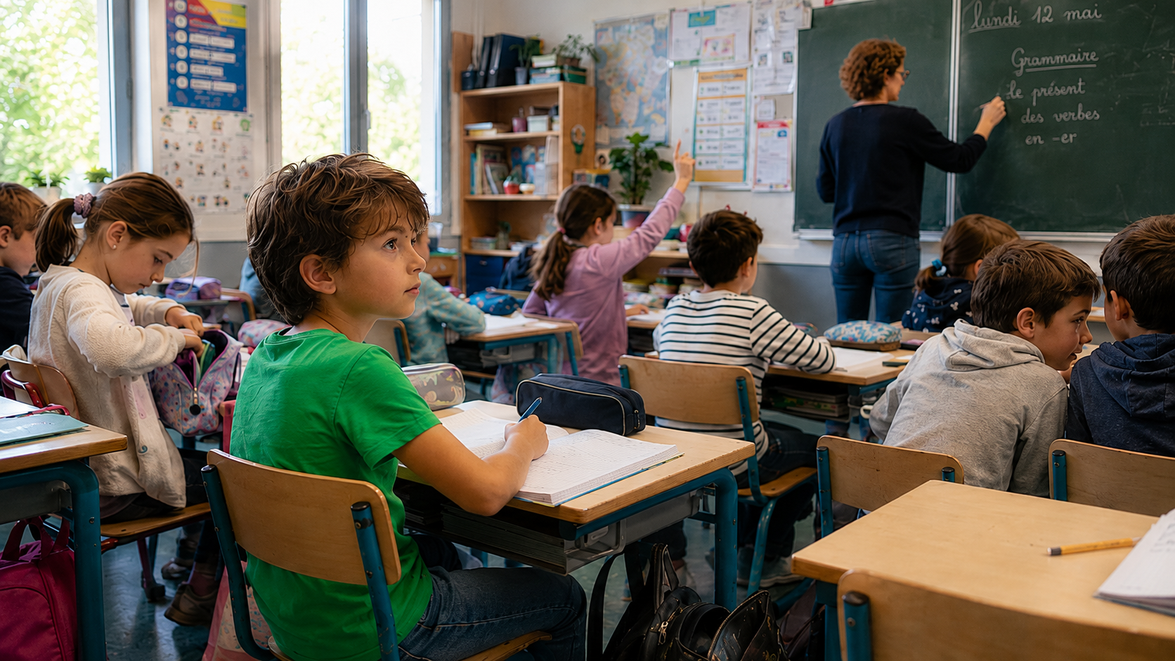 Les enfants sensibles perçoivent de nombreux détails dans une salle de classe.