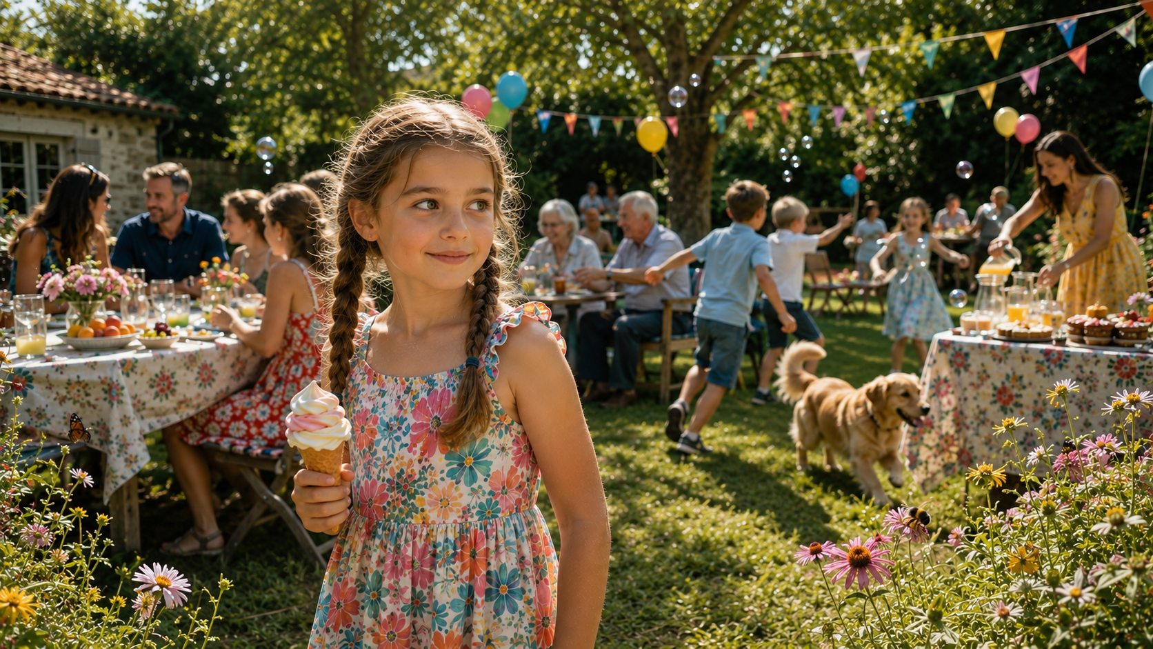Les enfants sensibles profitent d'une fête de famille riche en stimulations.